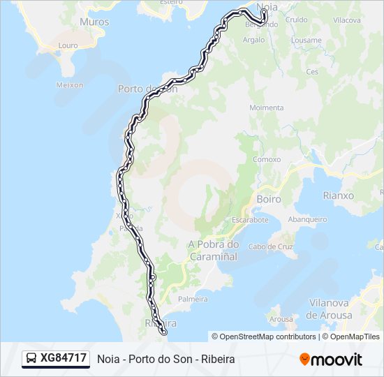 XG84717 bus Mapa de línia