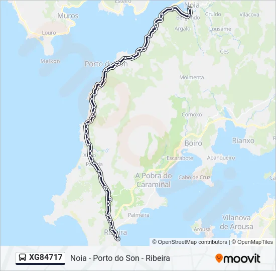 XG84717 Bus Line Map