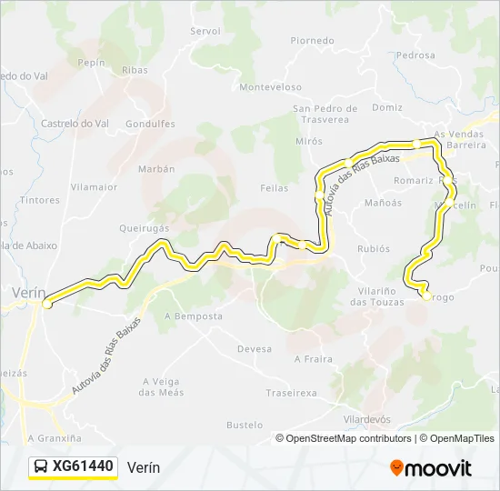 XG61440 Bus Line Map