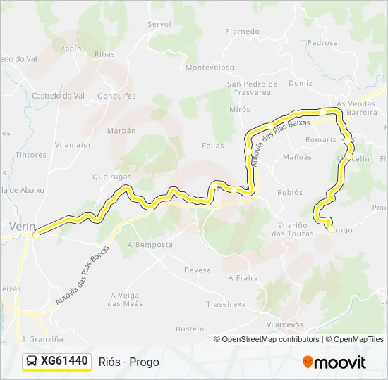 XG61440 Bus Line Map