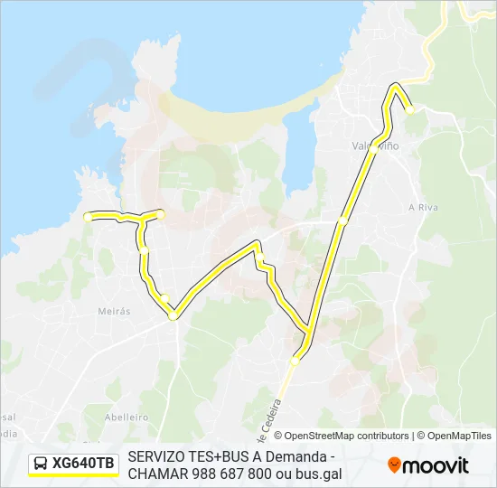 XG640TB Bus Line Map