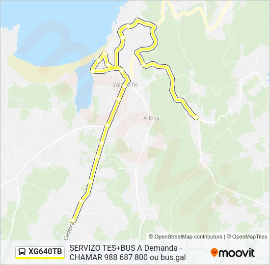 XG640TB Bus Line Map