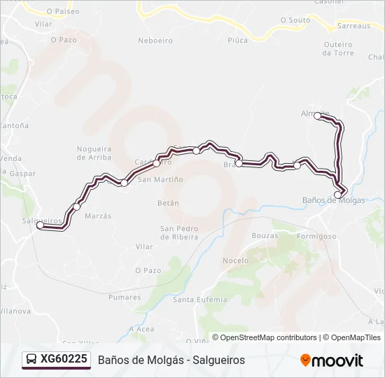 XG60225 Bus Line Map
