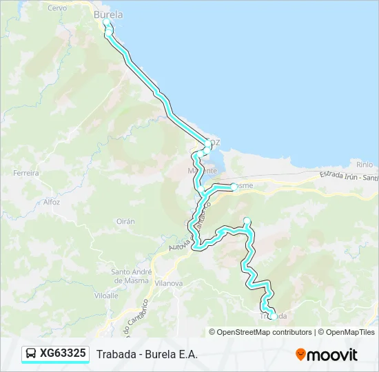 XG63325 Bus Line Map
