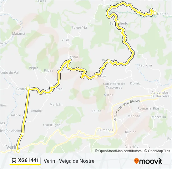 XG61441 Bus Line Map