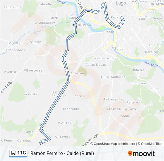 11C Bus Line Map