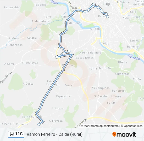 11C Bus Line Map