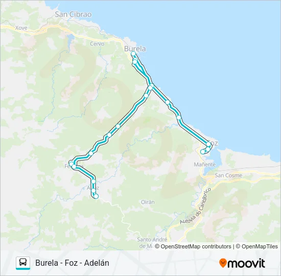 XG63322/23 Bus Line Map