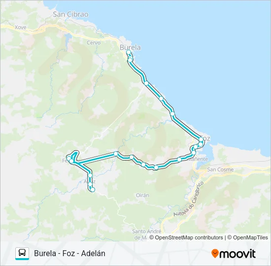 XG63322/23 Bus Line Map