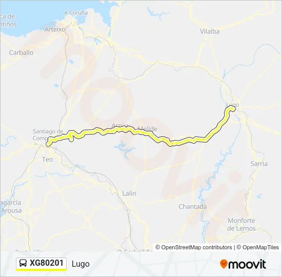 XG80201 Bus Line Map