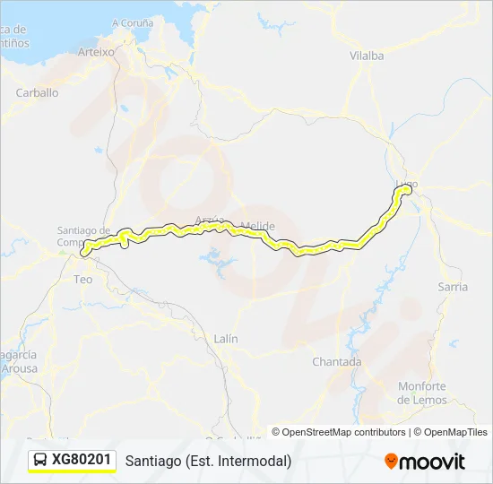 XG80201 Bus Line Map