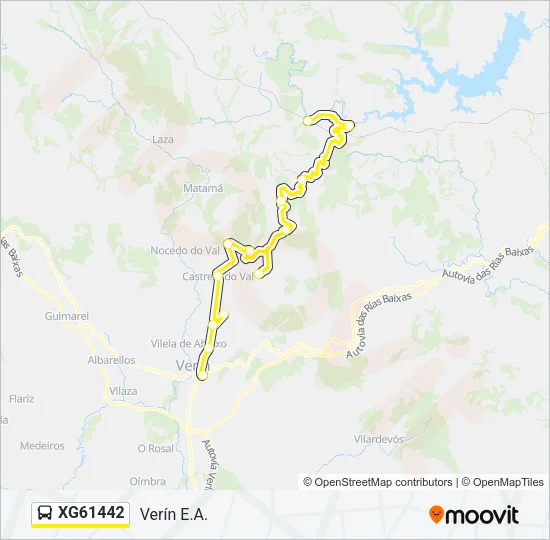 XG61442 Bus Line Map
