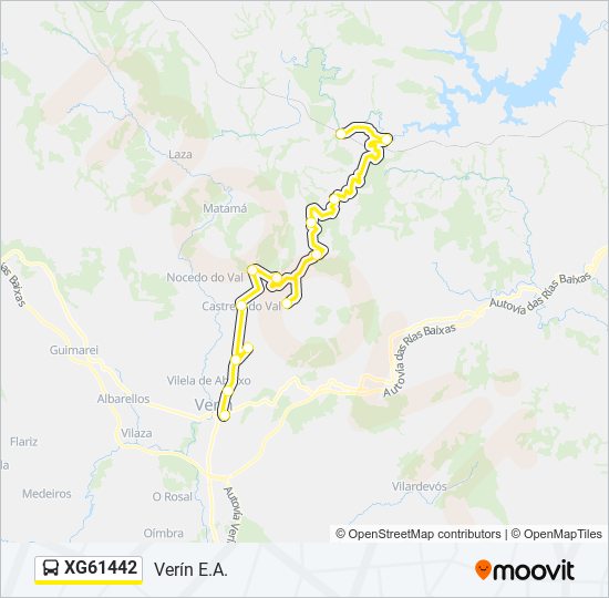 XG61442 bus Line Map