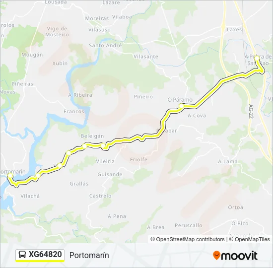 XG64820 Bus Line Map