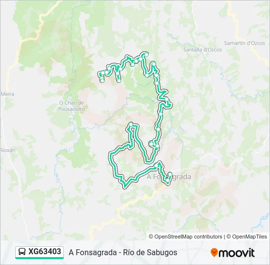 XG63403 Bus Line Map