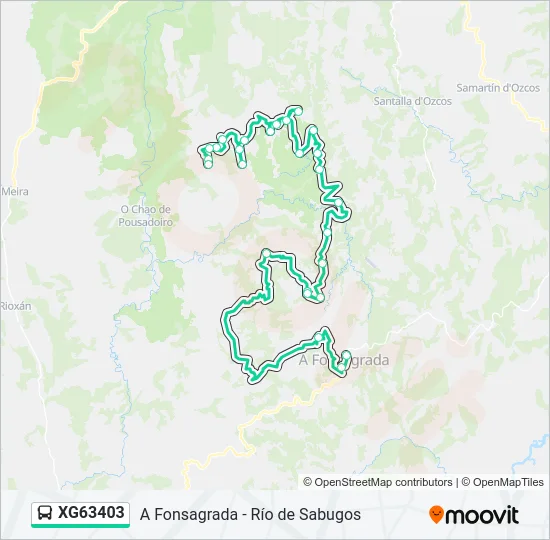 XG63403 Bus Line Map
