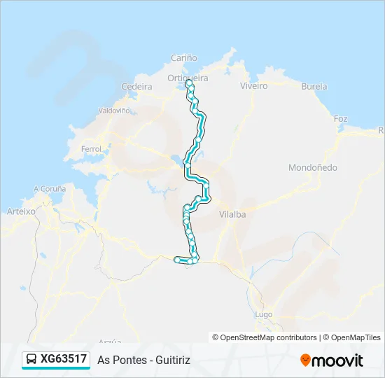 XG63517 Bus Line Map