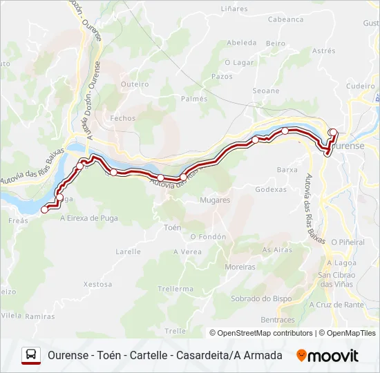 XG60503/13 Bus Line Map