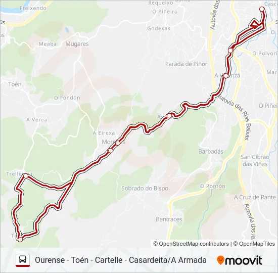 XG60503/13 Bus Line Map