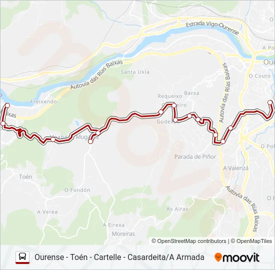 XG60503/13 Bus Line Map