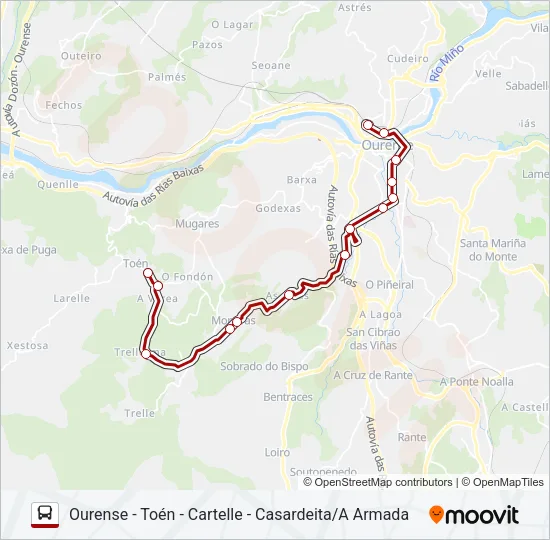 XG60503/13 Bus Line Map