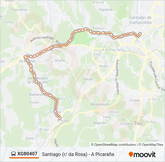 XG80407 Bus Line Map