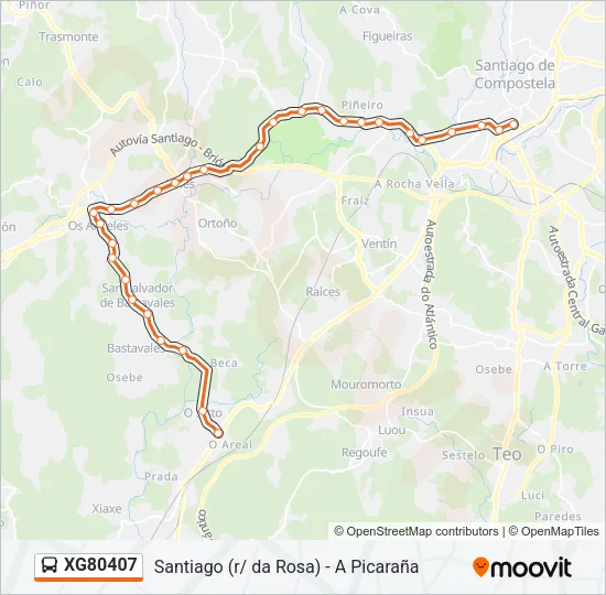 XG80407 Bus Line Map