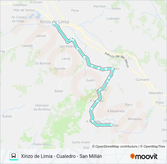 XG61137/40 Bus Line Map