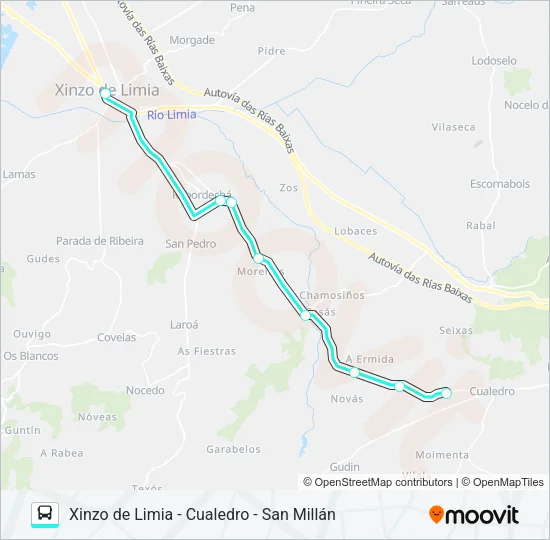 XG61137/40 Bus Line Map