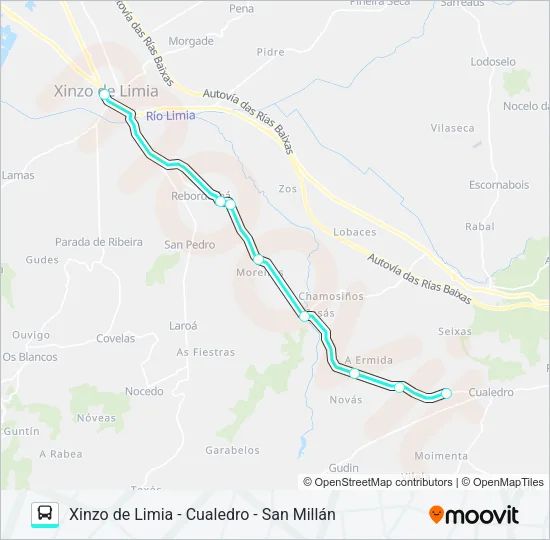 XG61137/40 Bus Line Map