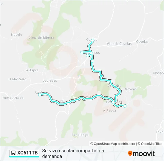 XG611TB Bus Line Map
