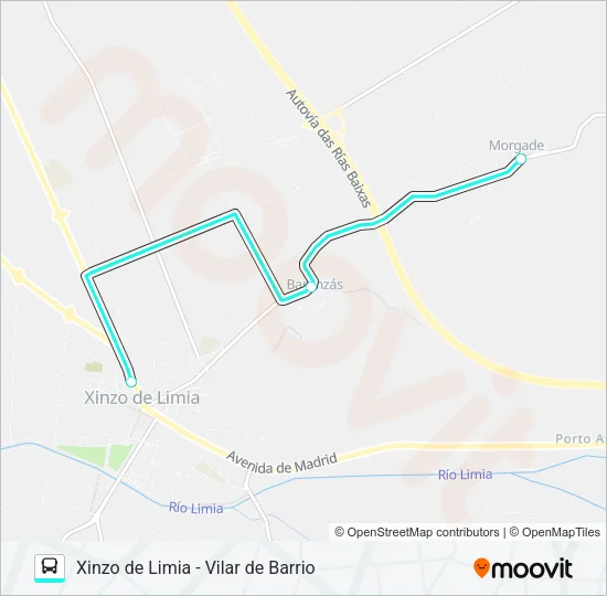 XG61148-49 Bus Line Map