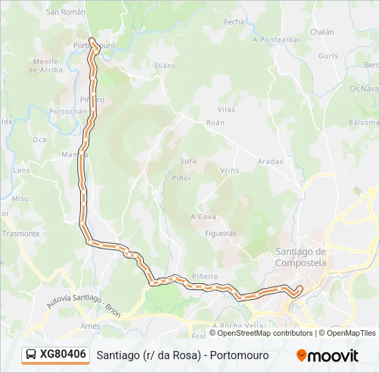 XG80406 Bus Line Map