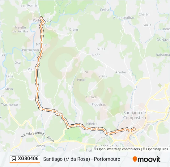 XG80406 Bus Line Map