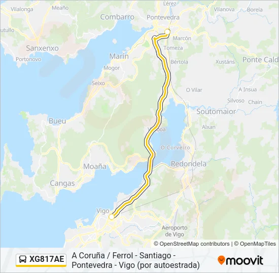 XG817AE Bus Line Map