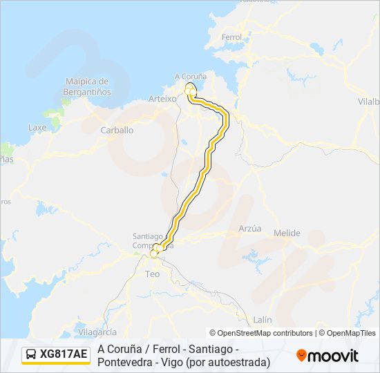 XG817AE bus Line Map