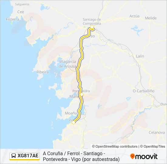 XG817AE Bus Line Map