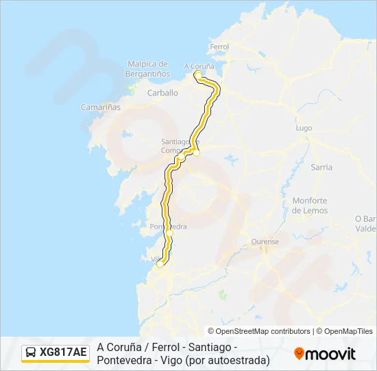 XG817AE Bus Line Map