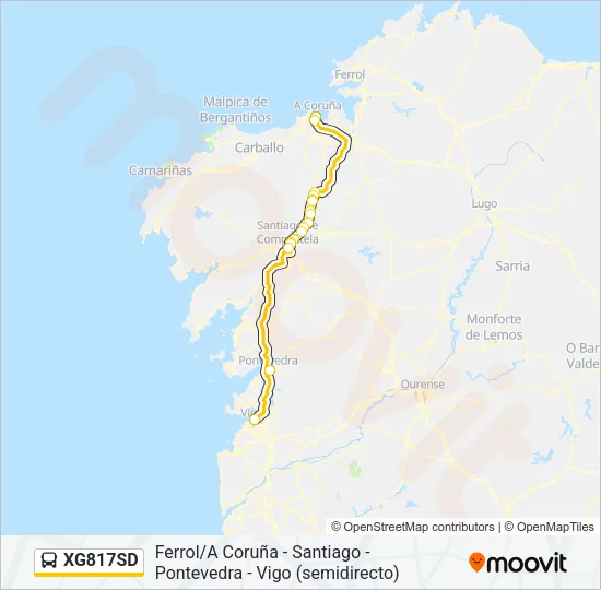 XG817SD Bus Line Map