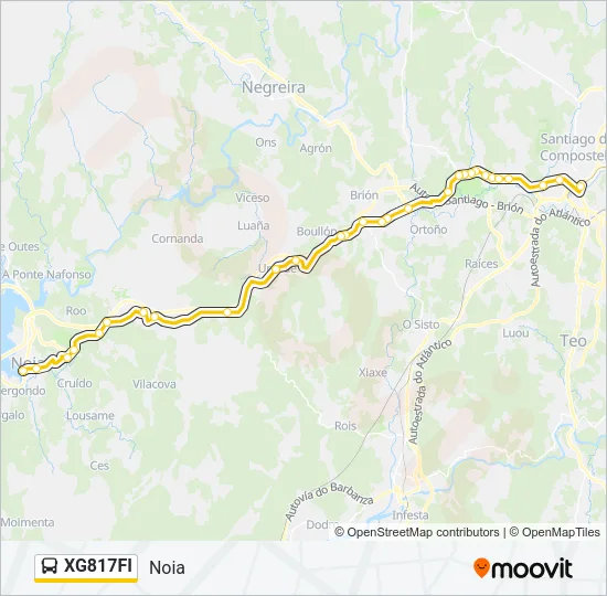 XG817FI Bus Line Map