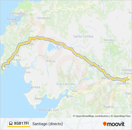 XG817FI Bus Line Map