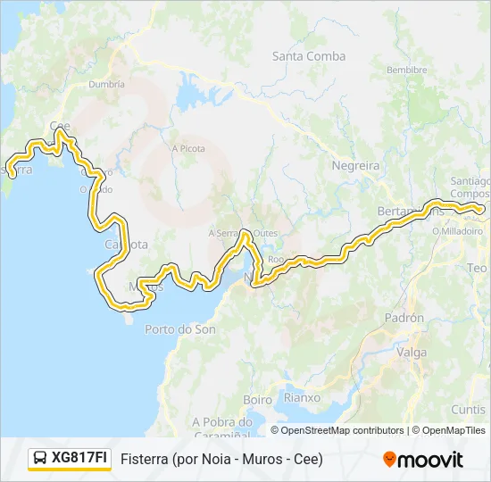 XG817FI Bus Line Map