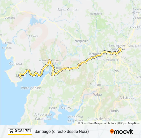 XG817FI Bus Line Map