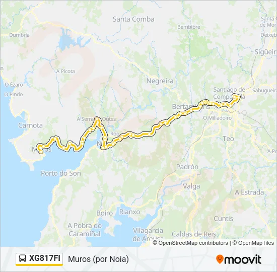 XG817FI Bus Line Map