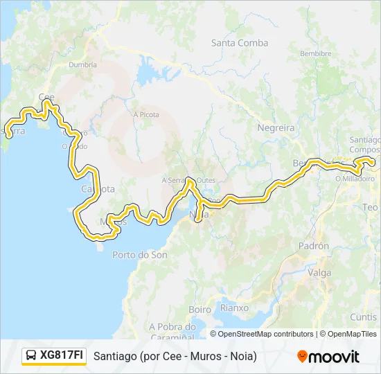 XG817FI Bus Line Map