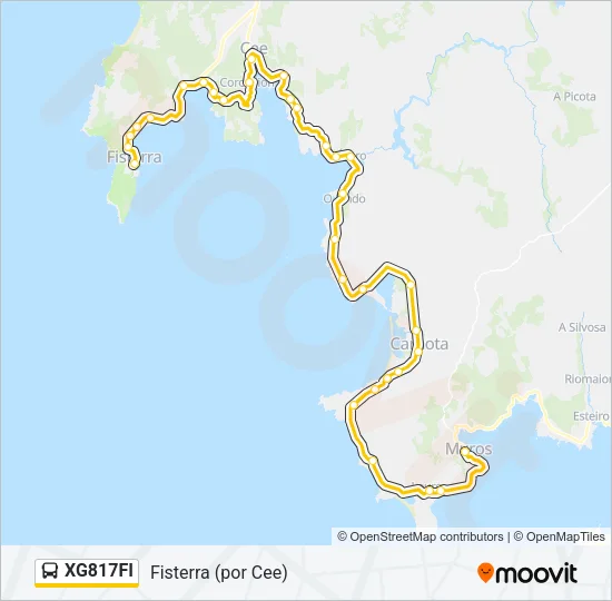 XG817FI Bus Line Map