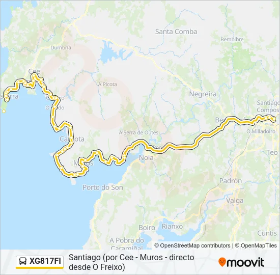 XG817FI Bus Line Map
