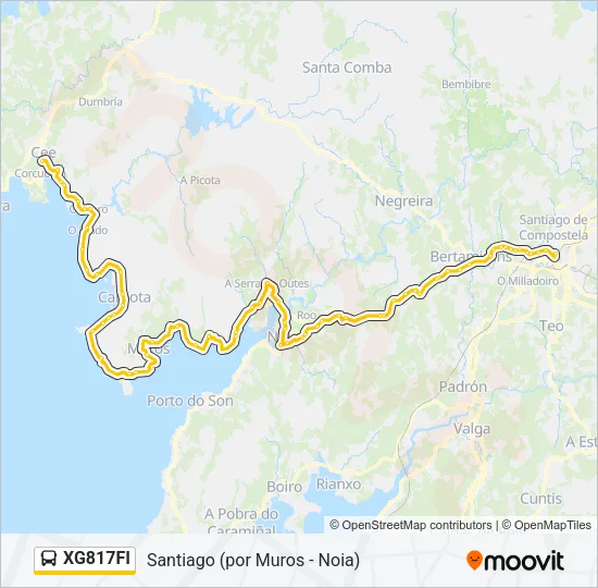 XG817FI Bus Line Map