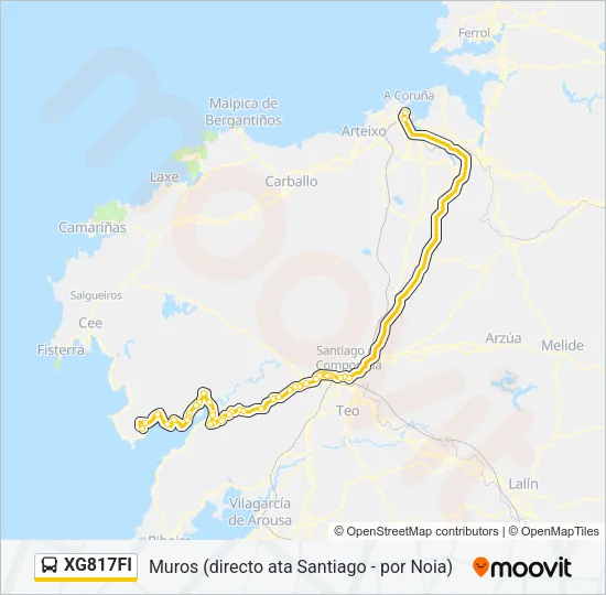 XG817FI Bus Line Map