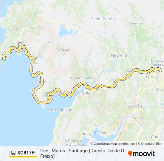 XG817FI bus Line Map